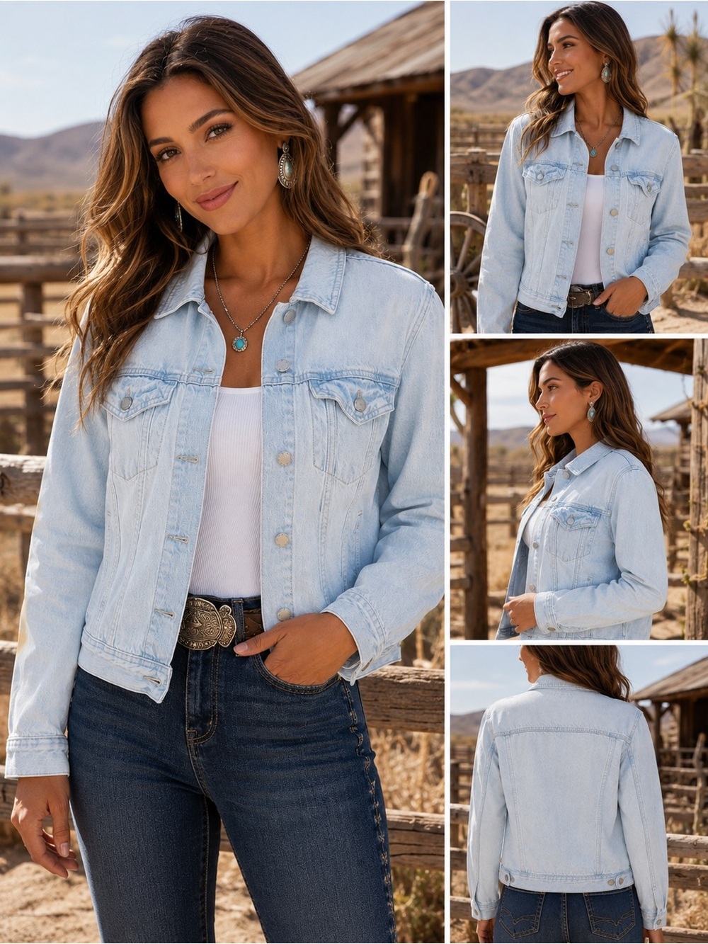 Light Wash Denim Jacket - Women